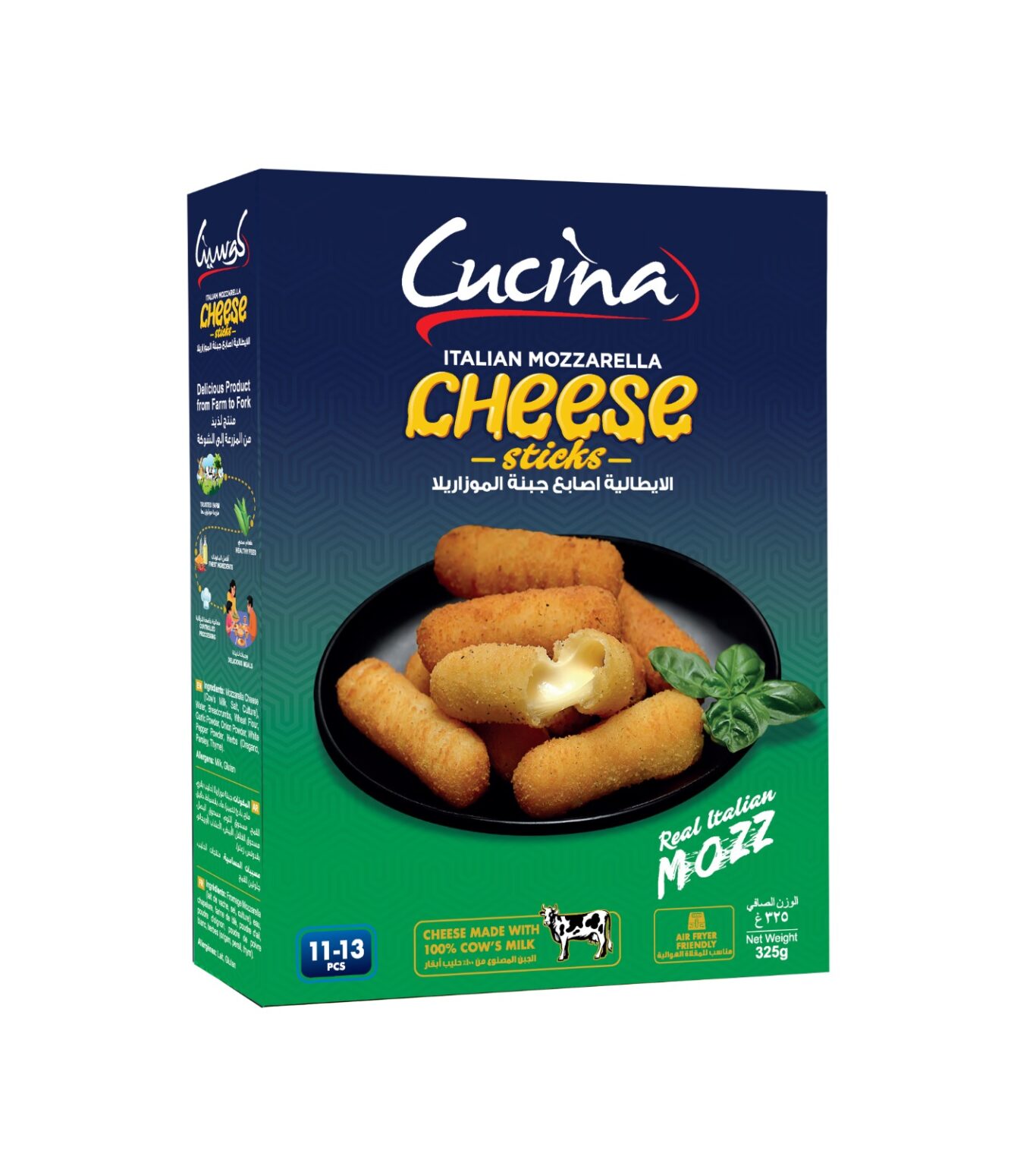 Italian Mozzarella Cheese Sticks Benchmark Foods Trading LLC